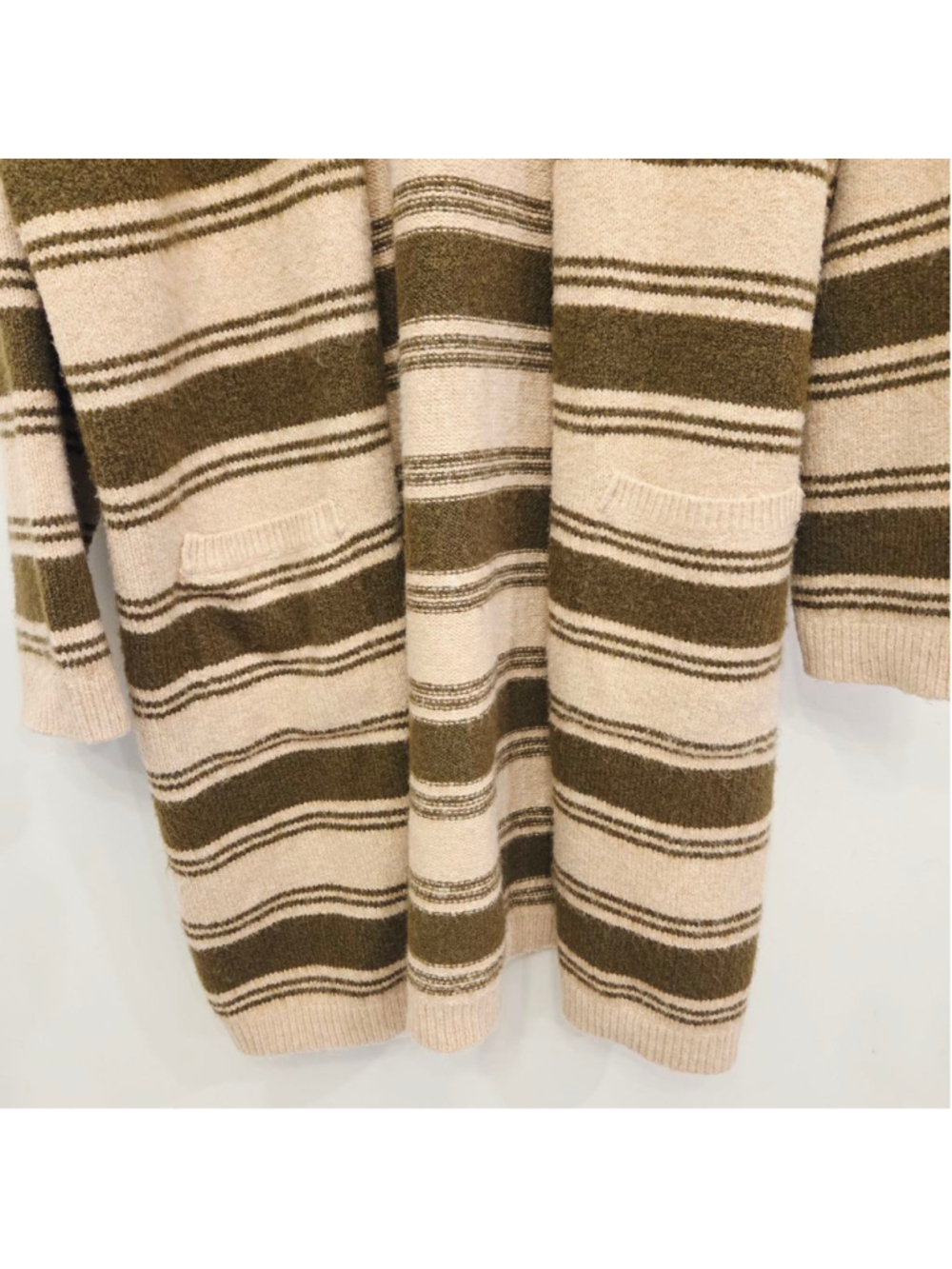 Knox Rose long cardigan with pockets olive/beige size XXL - Picture 4 of 6